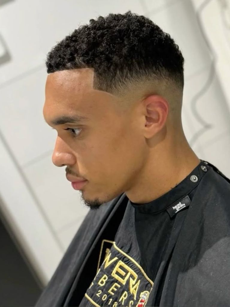 Curly Mohawk Burst Fade