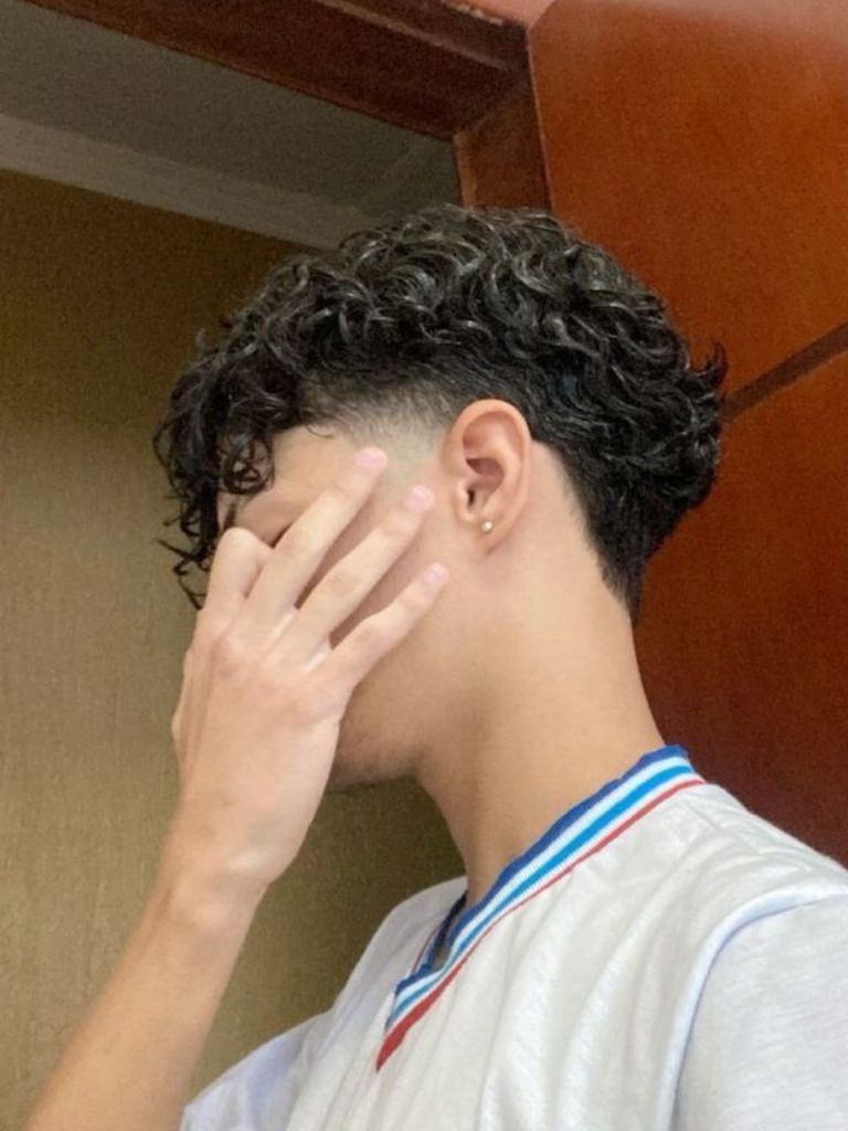 Curly Perm with Fade