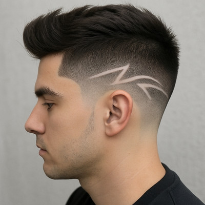 Daring Mohawk Undercut Fade