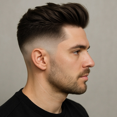 Edgy High Fade Undercut