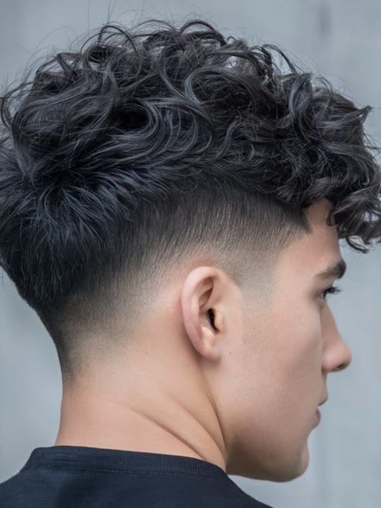 Heavy Wavy Fringe with Taper Fade