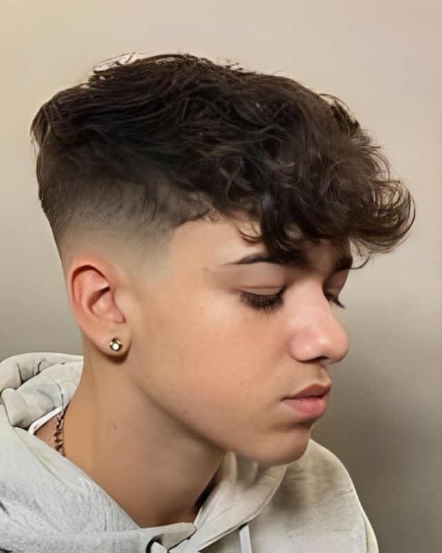 Long Textured Fringe with Mid Taper