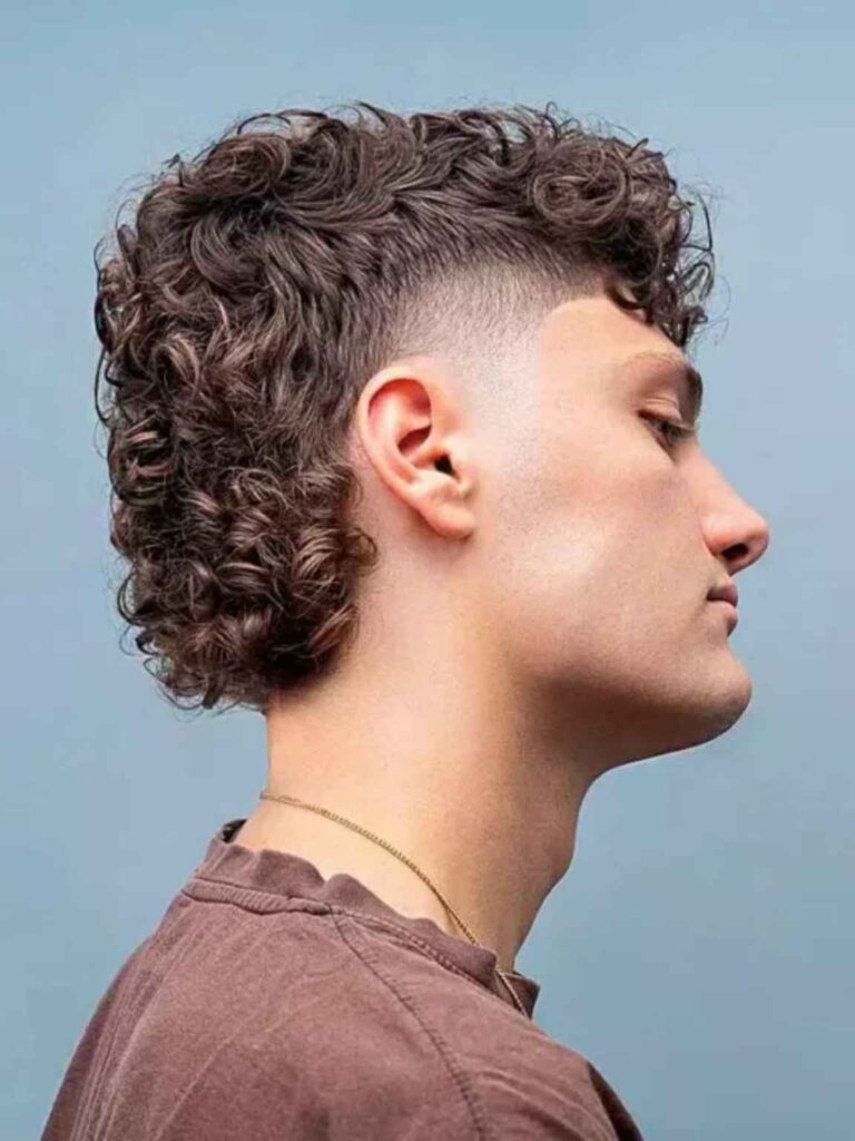 Modern Curly Mullet