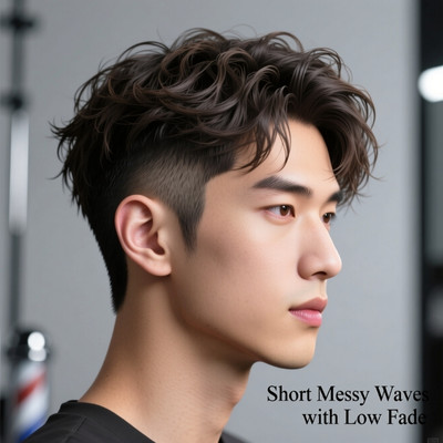 Short Messy Waves with Low Fade