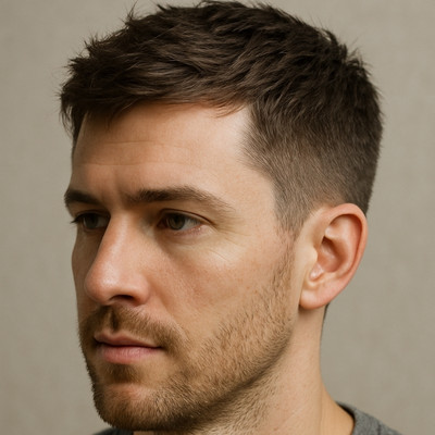 Short, Textured and Side Swept